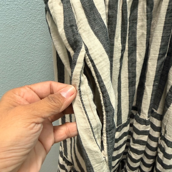 Knox Rose Black and Cream Striped Women’s Dress - Size 1X - Picture 3 of 4